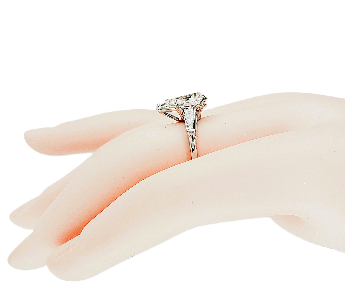 Pear Shape Three-Stone Diamond Ring